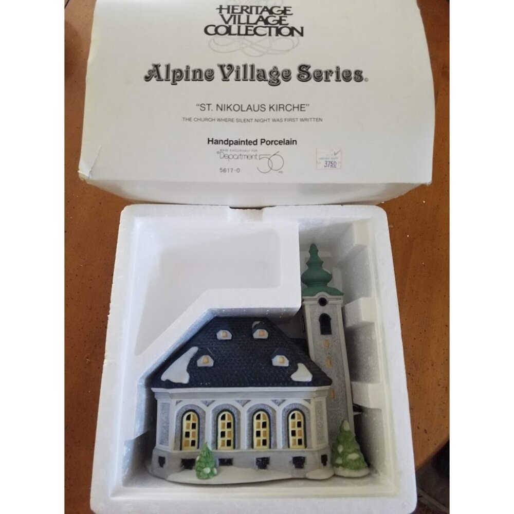 "St. Nikolaus Kirche" #5617-0 Heritage Village Collection Alpine Village Series